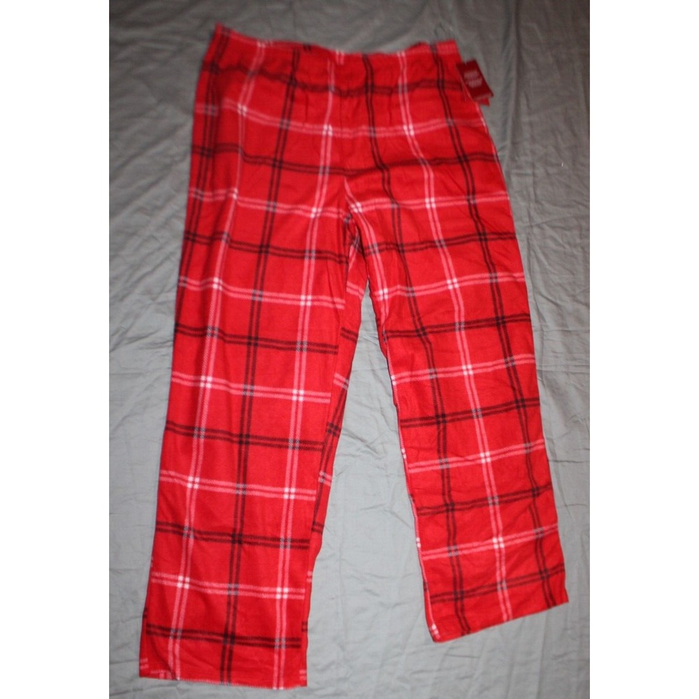 Wondershop Womens Fleece Pajama Pants - size XXL - red plaid